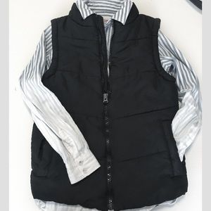 Red Camel Black Puffer Vest